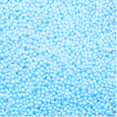 Шарики пенопласт, Голубой, 2-4 мм, 500 мл