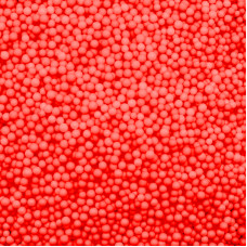 Шарики пенопласт, Красный, 2-4 мм, 500 мл