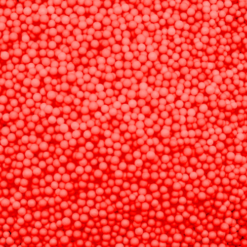 Шарики пенопласт, Красный, 2-4 мм, 500 мл