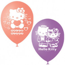 М 12"/30см Пастель+Декоратор (шелк.) 2 ст. рис Hello Kitty