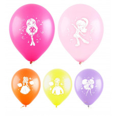 Т 12" Куклы (5дизайнов), Ассорти пастель, 2ст /100шт/(Турция)