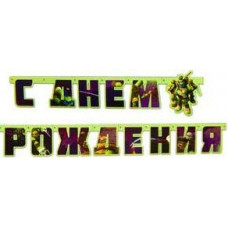 Гирл-буквы С ДР Черепашки-Ниндзя 206см/A