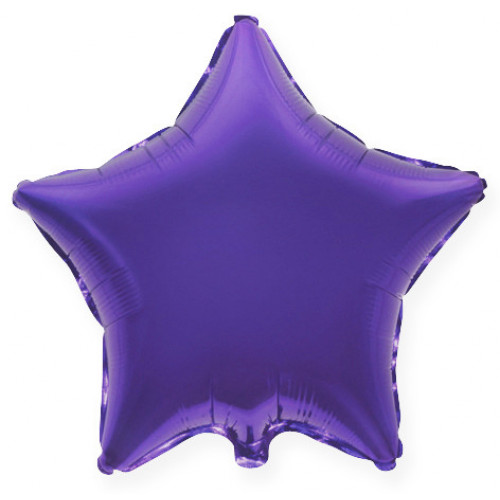 Шар (32''/81 см) Звезда, Фиолетовый