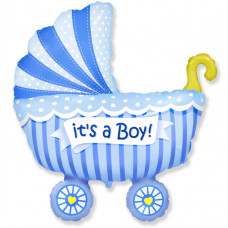 Шар (40''/102 см) Фигура, Коляска для мальчика, Flexmetal