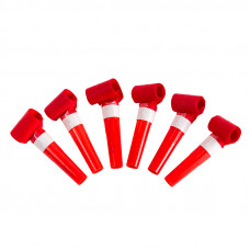 Языки гудок красный 6,5 см 6шт.