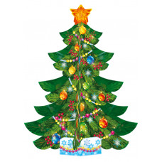 Елка Новогодняя Ретро настольная, 23см