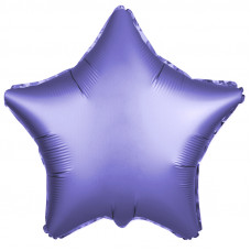 Шар (18''/46 см) Звезда, Сиреневый, Сатин, 1 шт.