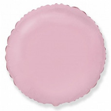 Фольгированный шар (18''/46 см) Круг, Розовый, 1 шт.
