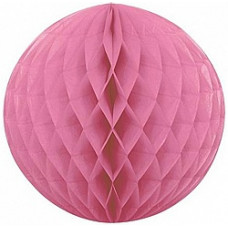 Бумажный шар Розовый (10''/25 см)