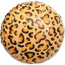 Шар (18''/46 см) Круг, Анималистика, Пятнистый окрас, Леопард, 1 шт.