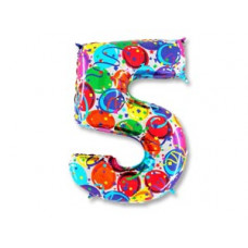 Г ЦИФРА 5 40" Шары