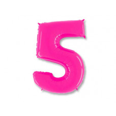 Г ЦИФРА 5 40" Яркий Розовый