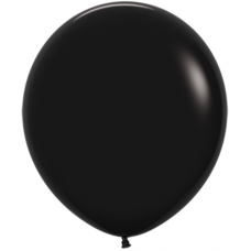Шар (30''/76 см) Черный (080), пастель, 4 шт.