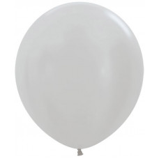 Шар (30''/76 см) Серебро (481), перламутр, 4 шт.