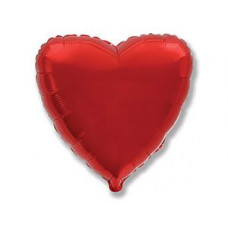 Ф Б/РИС 18" СЕРДЦЕ Металлик Red