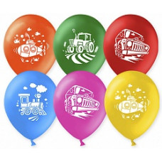 Шар (12''/30 см) Техника, Ассорти, пастель, 2 ст, 50 шт.