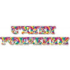 Гирлянда - буквы С ДР Клоуны, с блестками, 2м