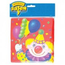 Салфетка Клоун с шарами 33см 12шт/G