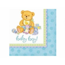 Салфетка Медвежонок Мальчик33см 12шт/A