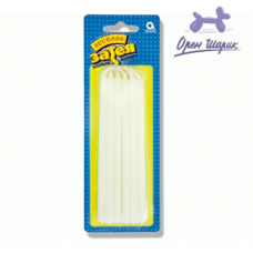 Свечи д/торта 13см белые 12шт/А