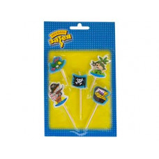 Свечи д/торта на пиках Пираты 5шт/V