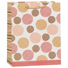 Пакет подарочный Пузыри, Коричневый, 31*42*12 см
