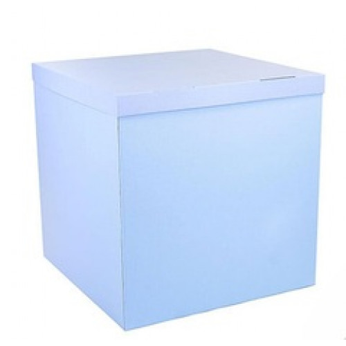 Коробка для воздушных шаров, Голубая, 70*70*70 см, 1 шт.