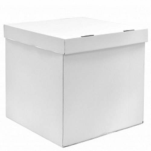 Коробка для воздушных шаров, Белый, 60*60*60 см, 1 шт.