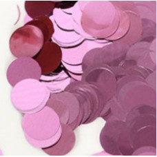 Конфетти фольга Круг, Светло-розовый, 1,5 см, 62,5 гр.