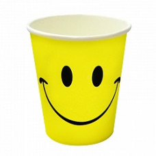 Стаканы Смайл классика, Желтый, 180мл, 6шт