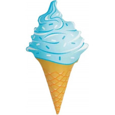 Шар (31''/79 см) Фигура, Мороженое, Вафельный рожок, Голубой, 1 шт.