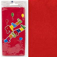 Скатерть одноразовая, Красный, 120*140 см, 1 шт.