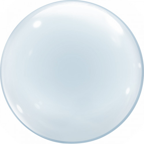 Шар (18\'\'/46 см) Сфера 3D, Deco Bubble, Прозрачный, 50 шт.