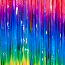 Занавес Дождик Яркая радуга, Матовый, 100*200 см, 1 шт.