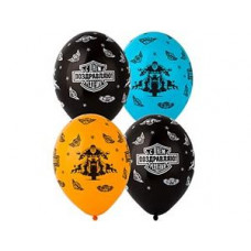 Шелкография пастель 14" С ДР Байкер