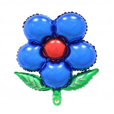 Шар (50/46 см) Фигура, Цветок синий.