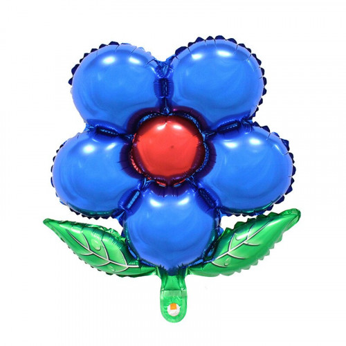 Шар (50/46 см) Фигура, Цветок синий.
