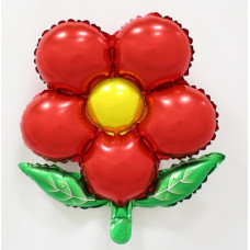 Шар (50/46 см) Фигура, Цветок красный.