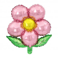 Шар (50/46 см) Фигура, Цветок розовый.