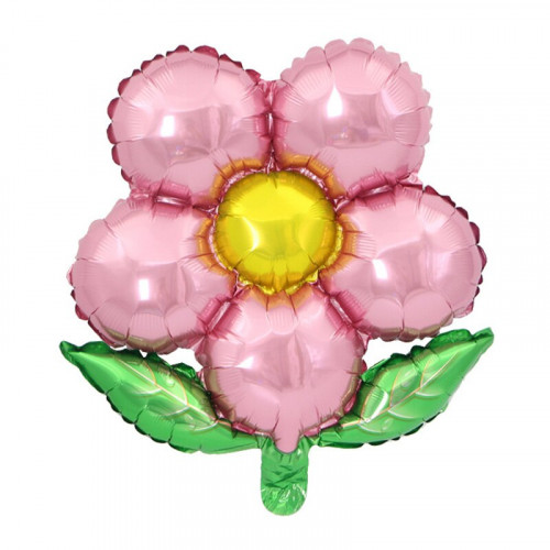Шар (50/46 см) Фигура, Цветок розовый.