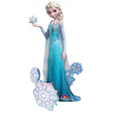 Шар (33''/84 см) Ходячая Фигура, Холодное сердце Принцесса Эльза, 1 шт.