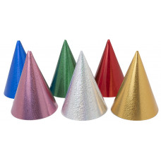 Колпаки, Микс, Лазерные точки, Ассорти, голография, 16 см, 6 шт.