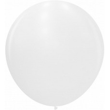 Шар (36''/91 см) Белый (200), пастель, 1 шт.
