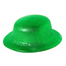 Шляпа Блестящая Зеленая круглая