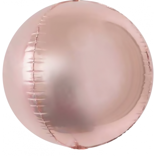 Шар (24''/61 см) Сфера 3D, Розовое Золото, 1 шт..