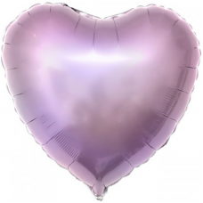 Шар (18''/46 см) Сердце, Сиреневый, 1 шт.