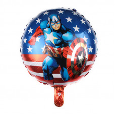 Шар (18"/46 см) Круг, Капитан Америка с щитом.