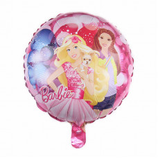 Шар (18"/46 см) Круг, Куклы Барби с собачкой