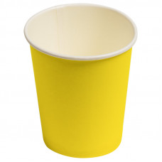 Стаканы Однотонные, Желтый, 180мл, 6шт.