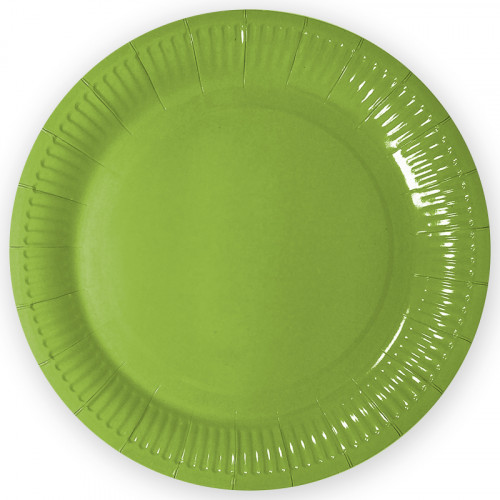 Тарелки однотонные, Зеленый, 9 дюймов, 1шт